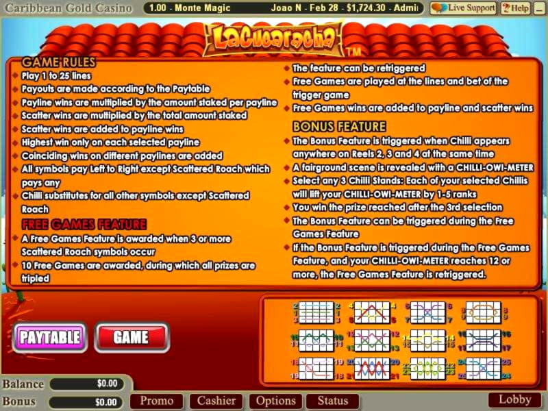 $3565 No deposit bonus casino at William Hill Casino
