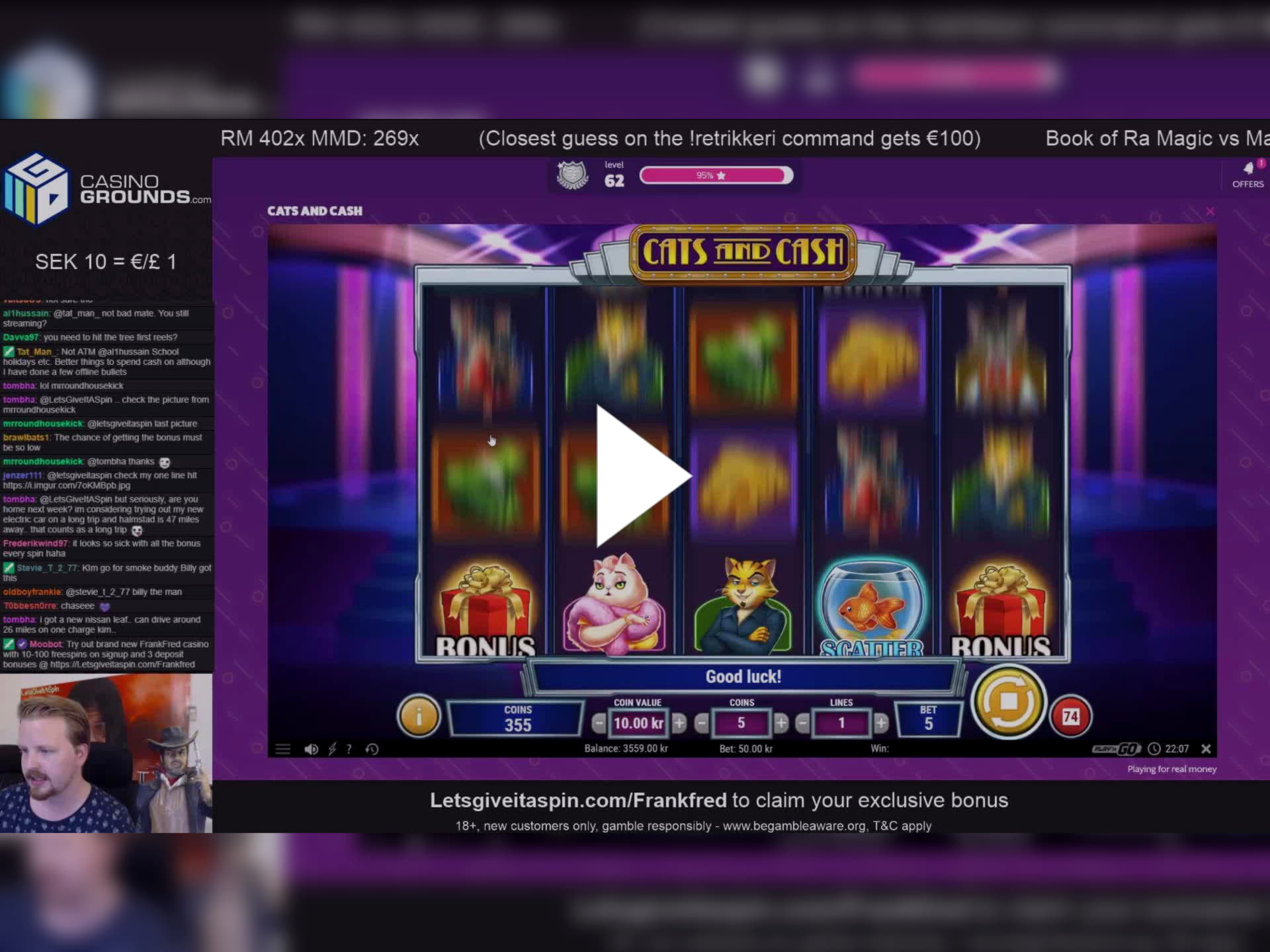 EURO 265 FREE CHIP CASINO at Gamebookers Casino