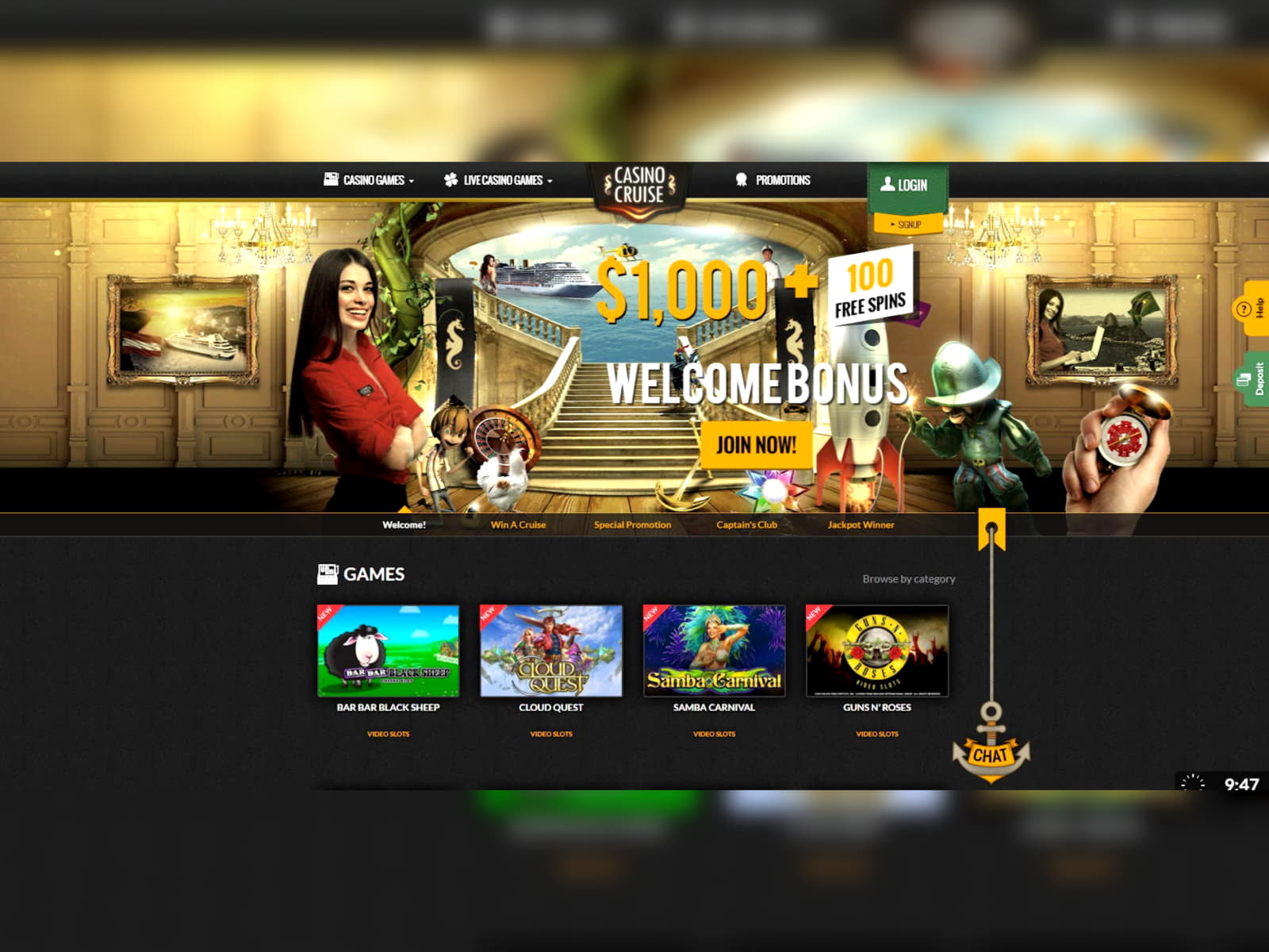£150 free casino chip at Bet At Home Casino