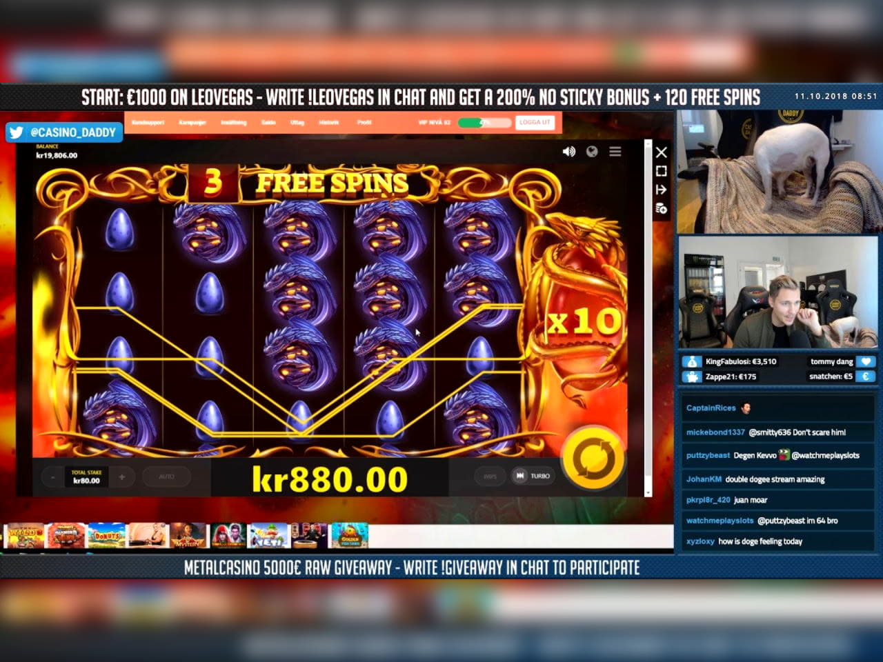 £550 No deposit bonus at Karamba Casino
