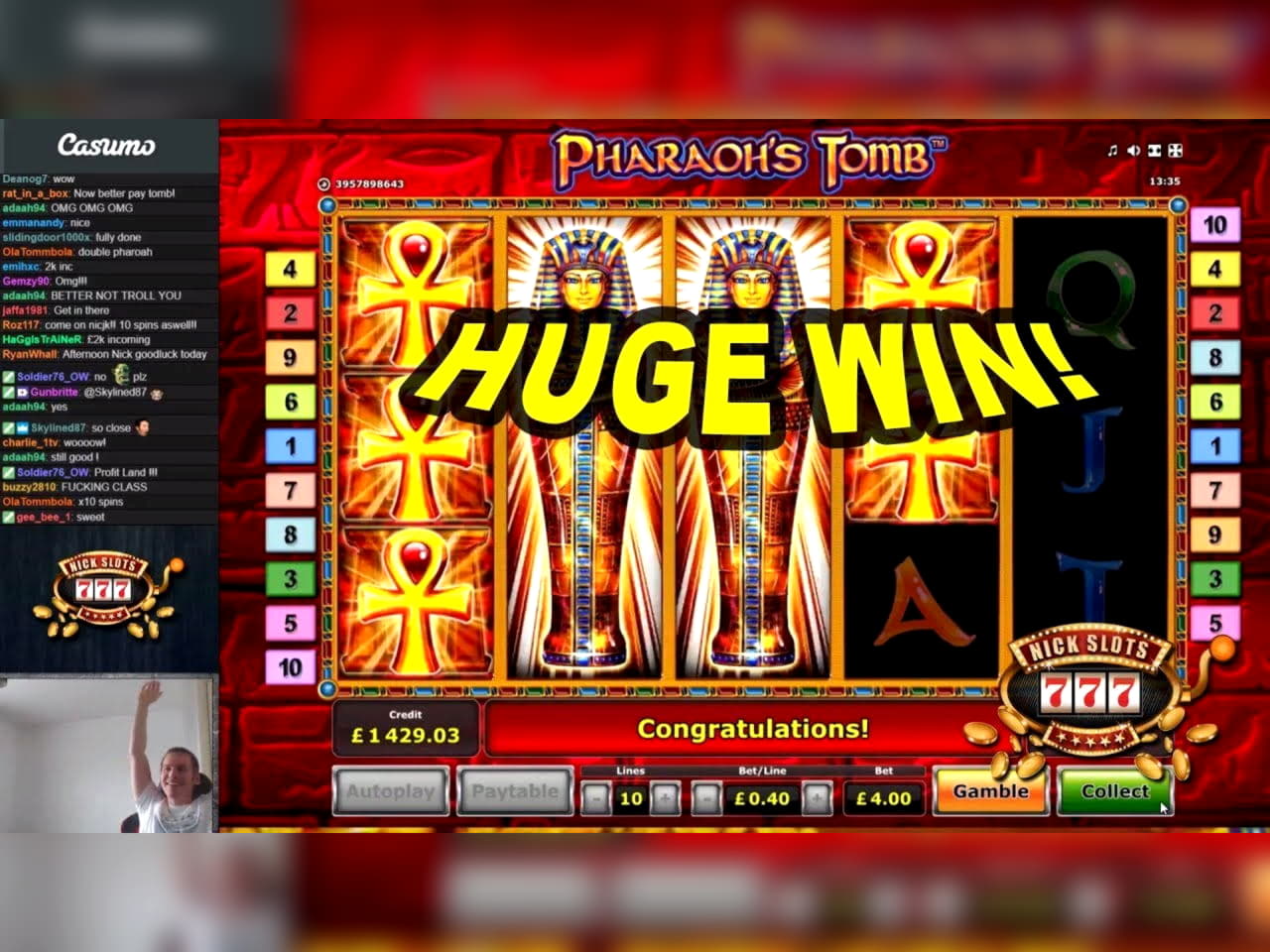155 free spins at Casino Action