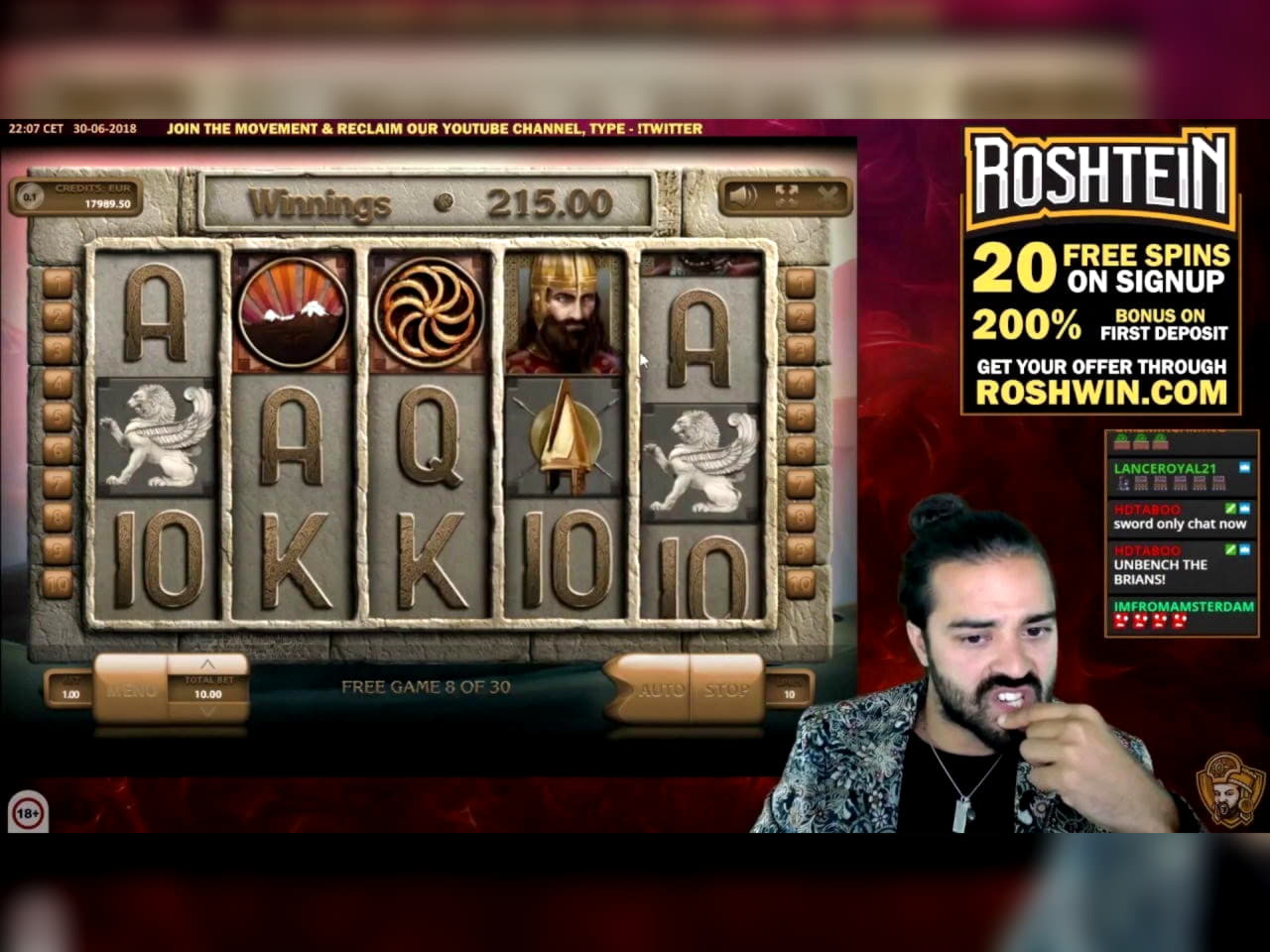 250 Free spins at Joy Casino
