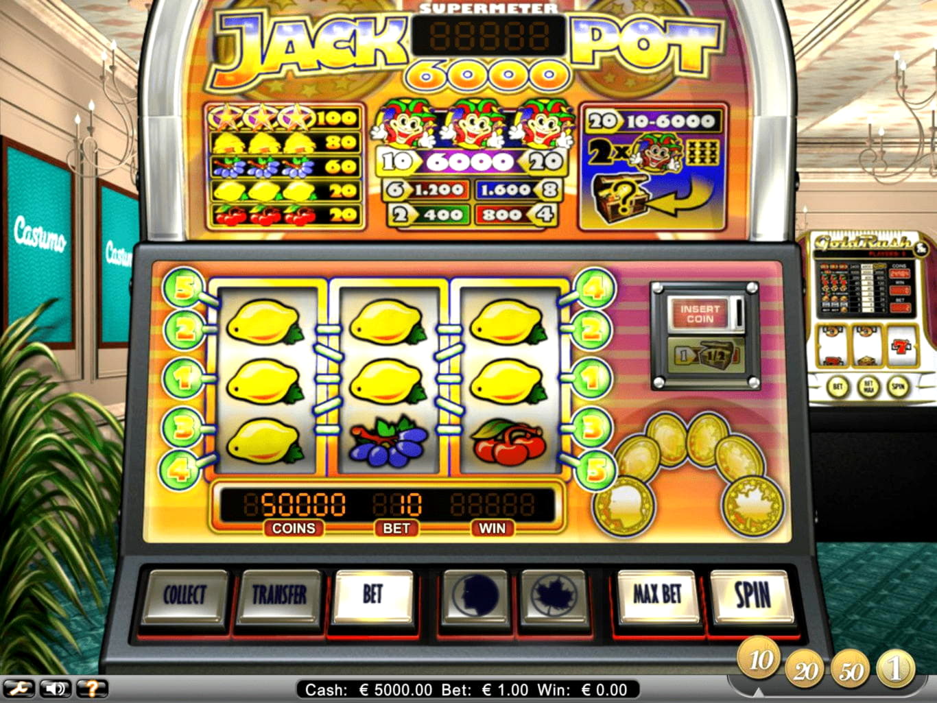 740% Deposit match bonus at Luxury Casino