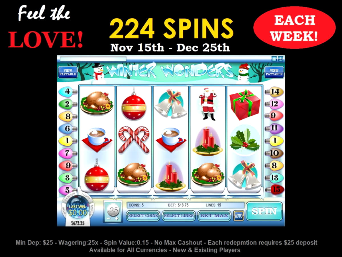 165 Free Spins no deposit at Luxury Casino