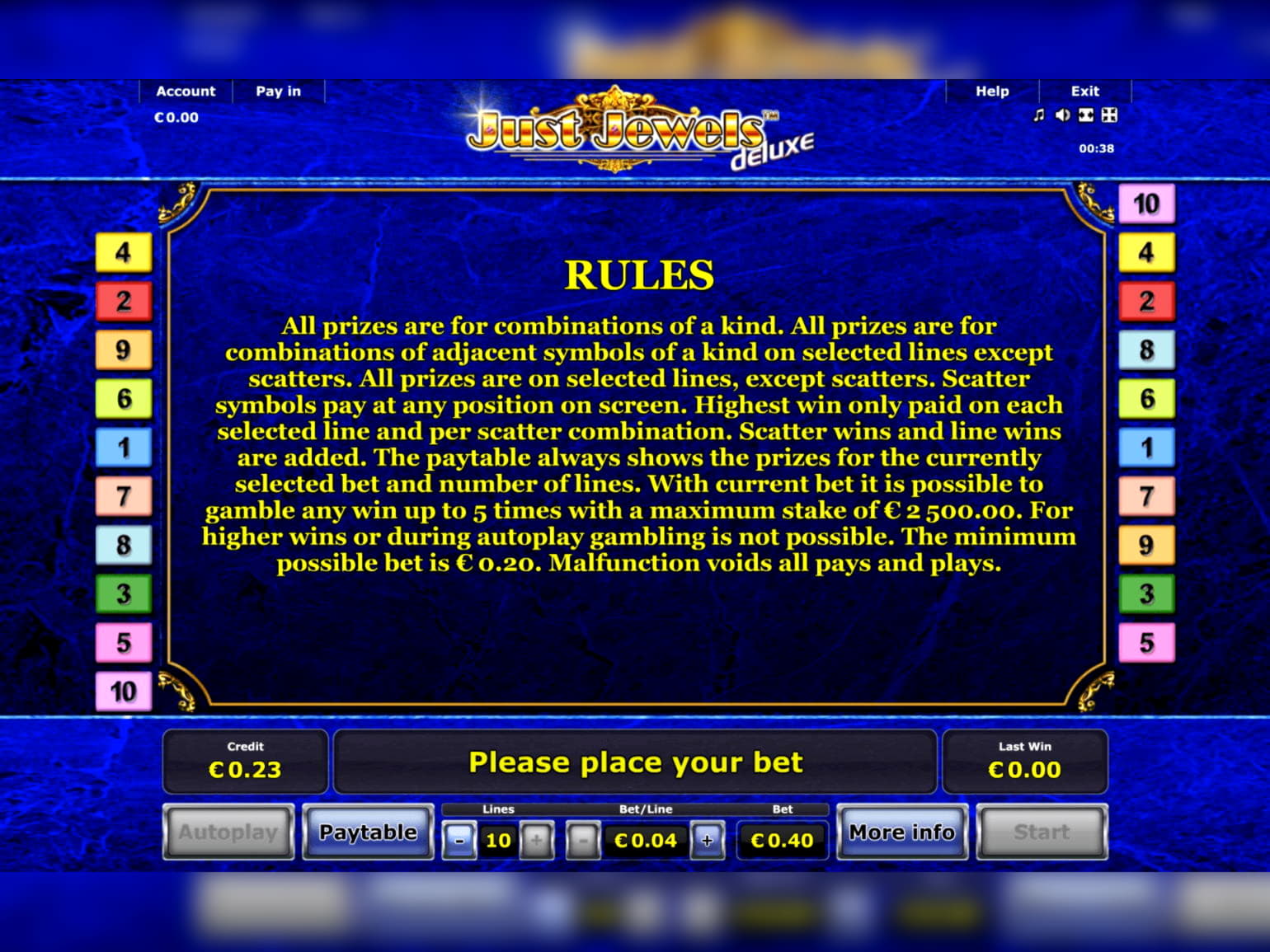 EUR 290 free casino chip at Omni Casino