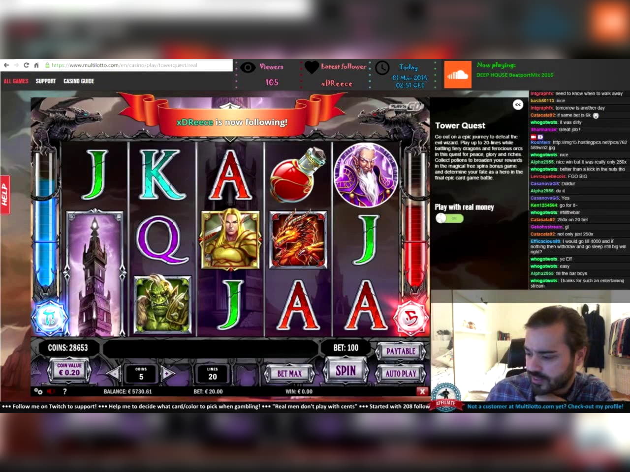 65 Free casino spins at Grand Hotel Casino