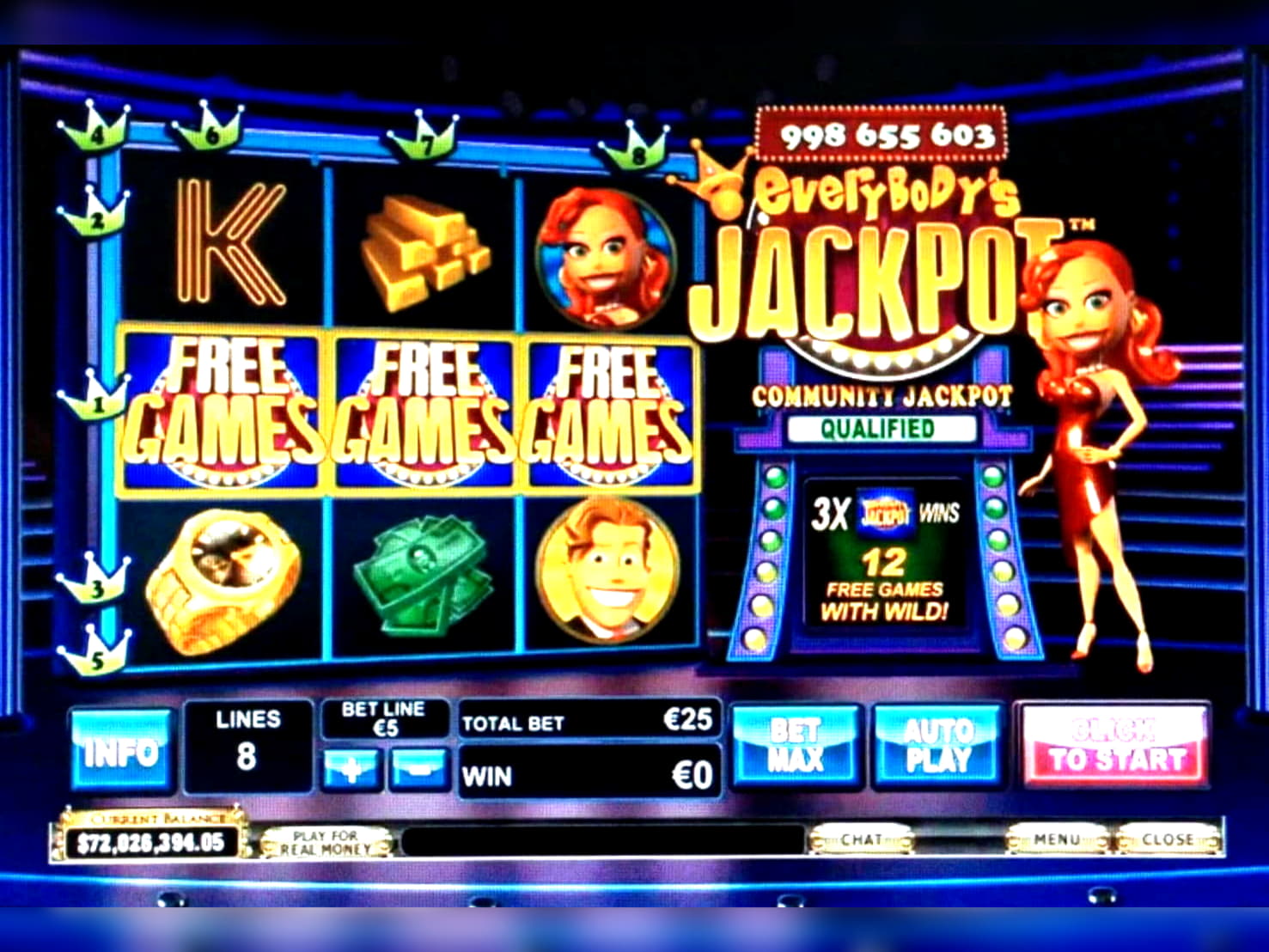 111 Loyal Free Spins! at Casino com