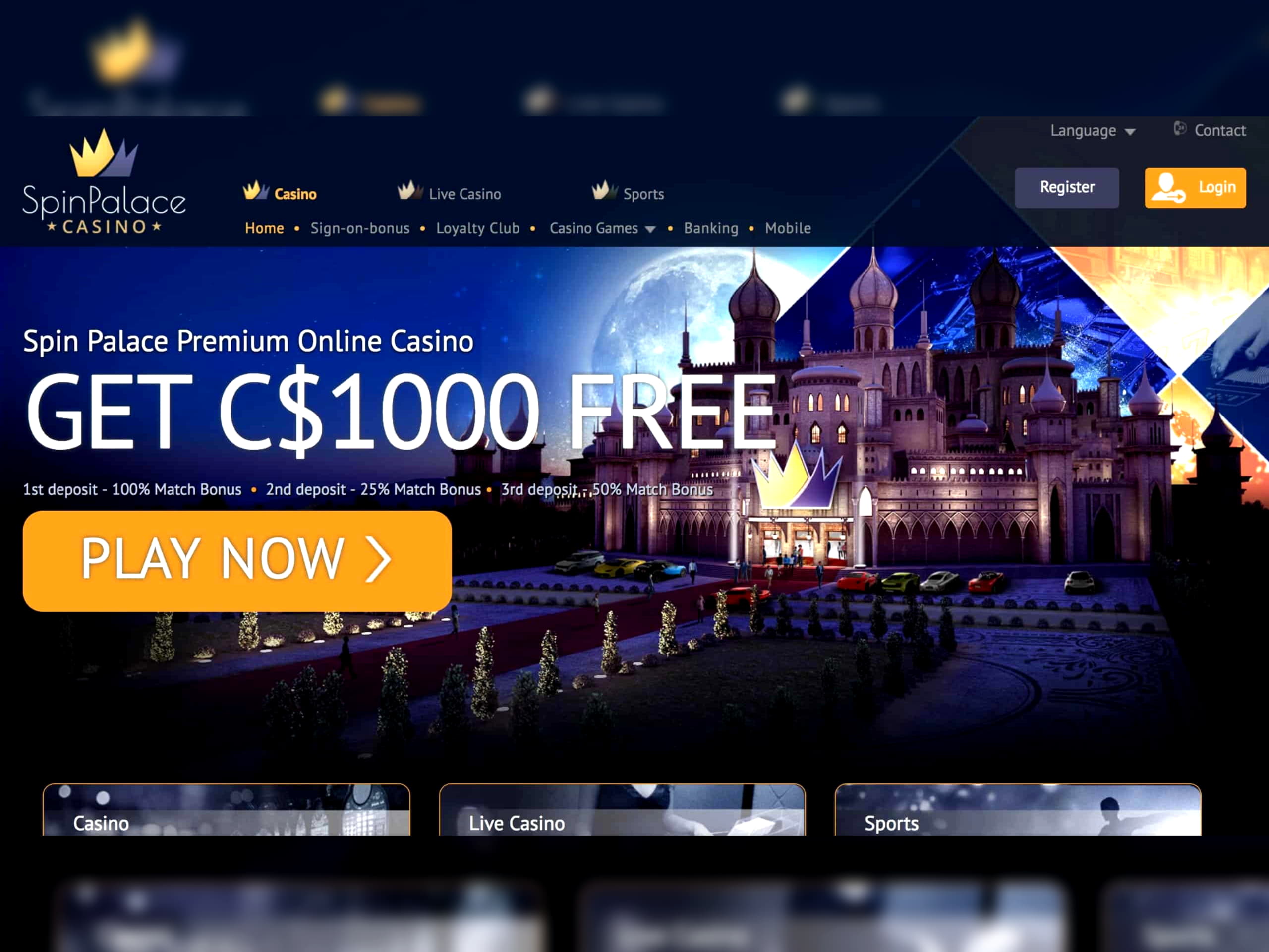 140% Casino match bonus at Nordi Casino