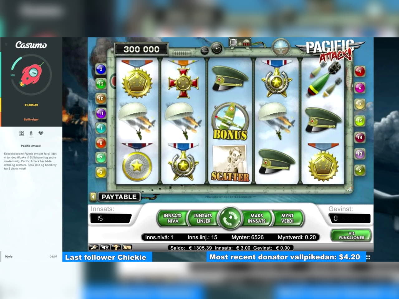 320% First deposit bonus at Cheeky Riches Casino