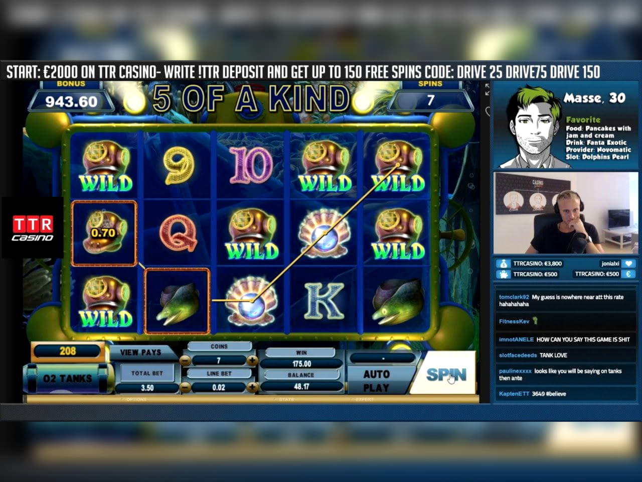 €100 Tournament at Casino com