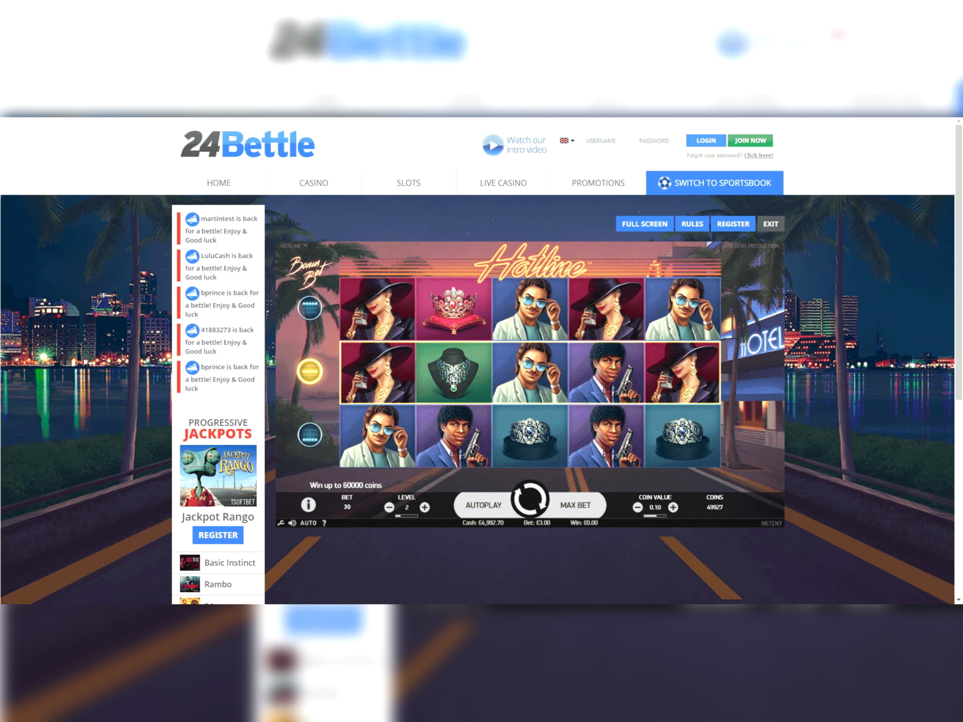 260 Free spins casino at Bet Rebels Casino