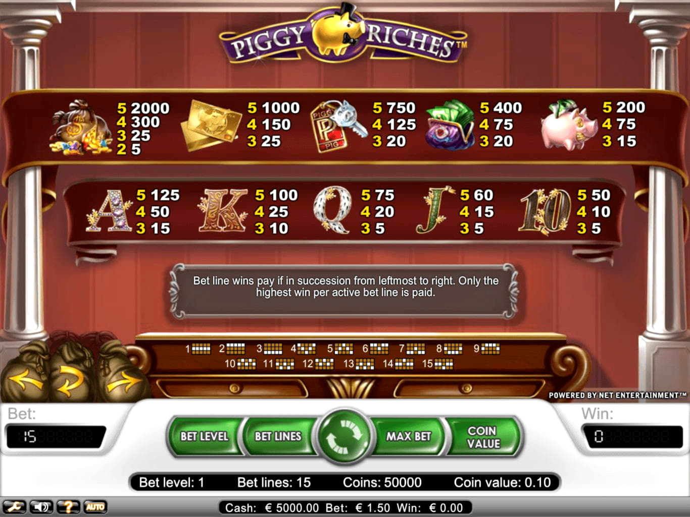 15 Free Spins Casino at Euro Palace Casino