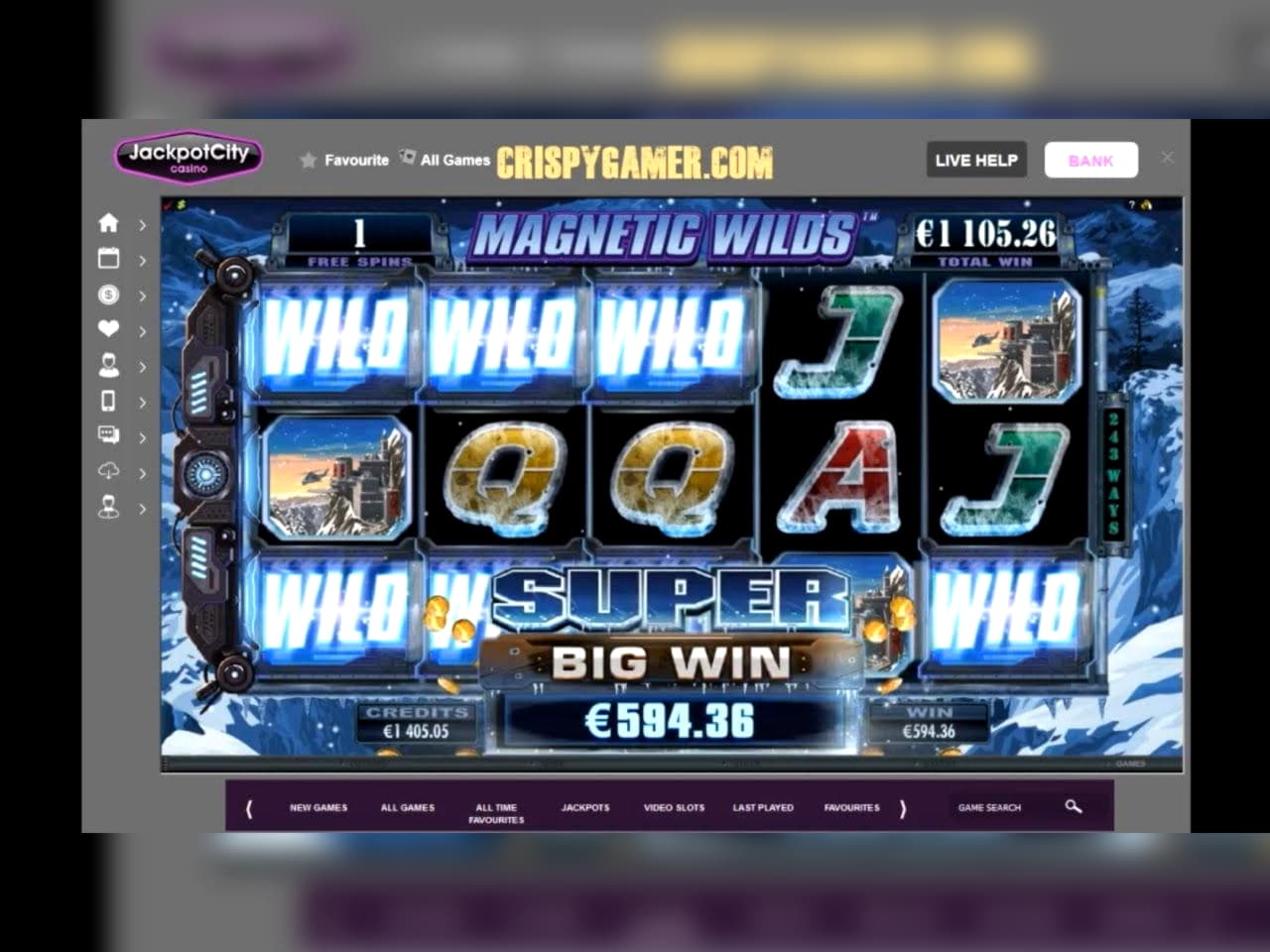 105 Free spins no deposit at Spin Palace Casino