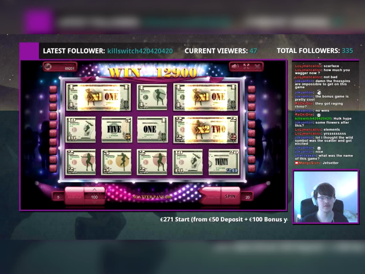 €295 Casino tournaments freeroll at Casino-X