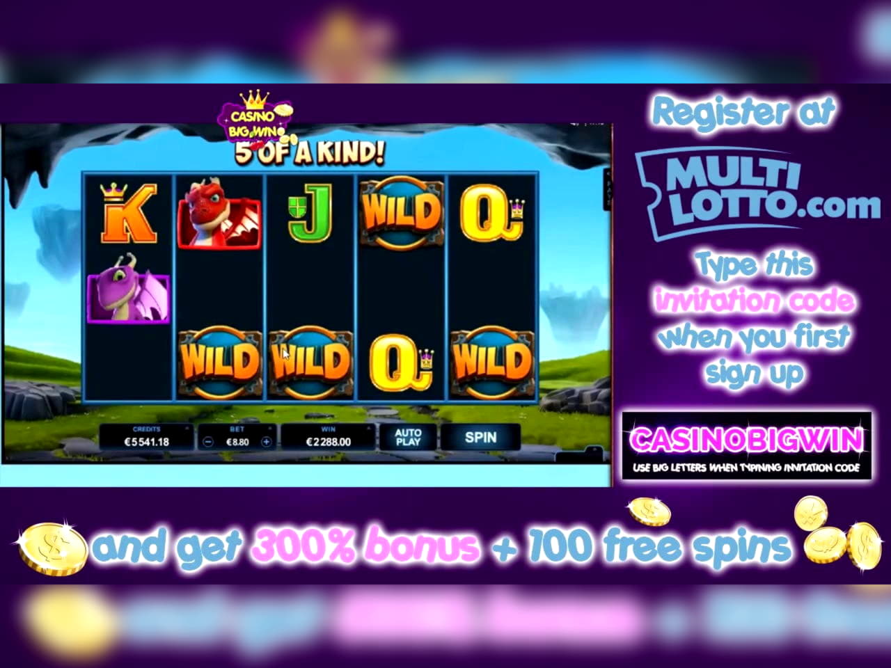 40 Free spins at Platinum Play Casino