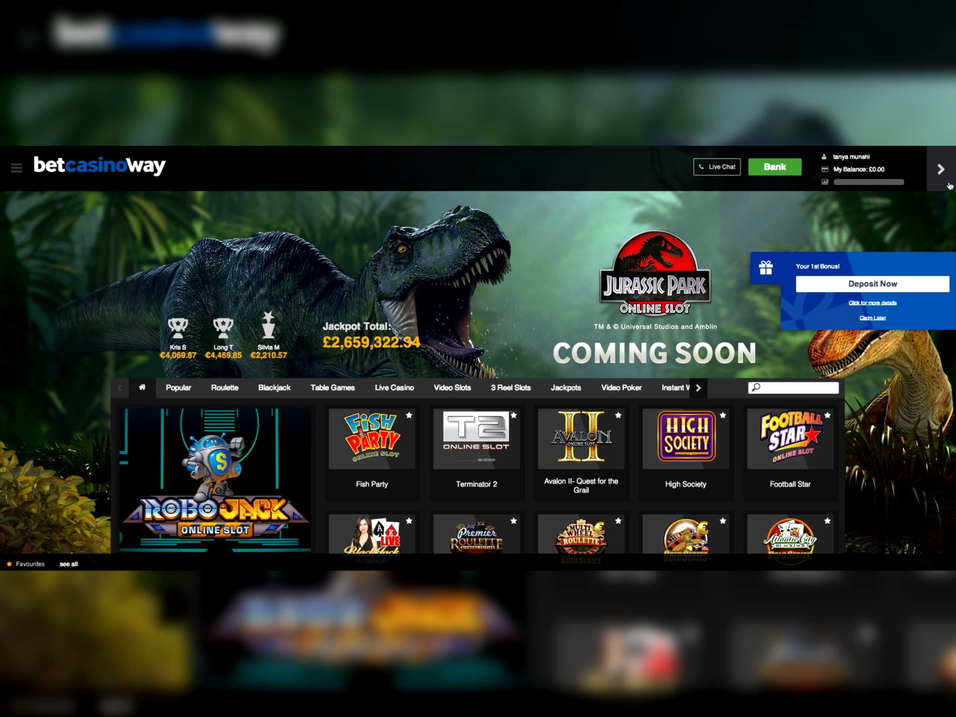 EUR 135 Free Chip at Euro Palace Casino