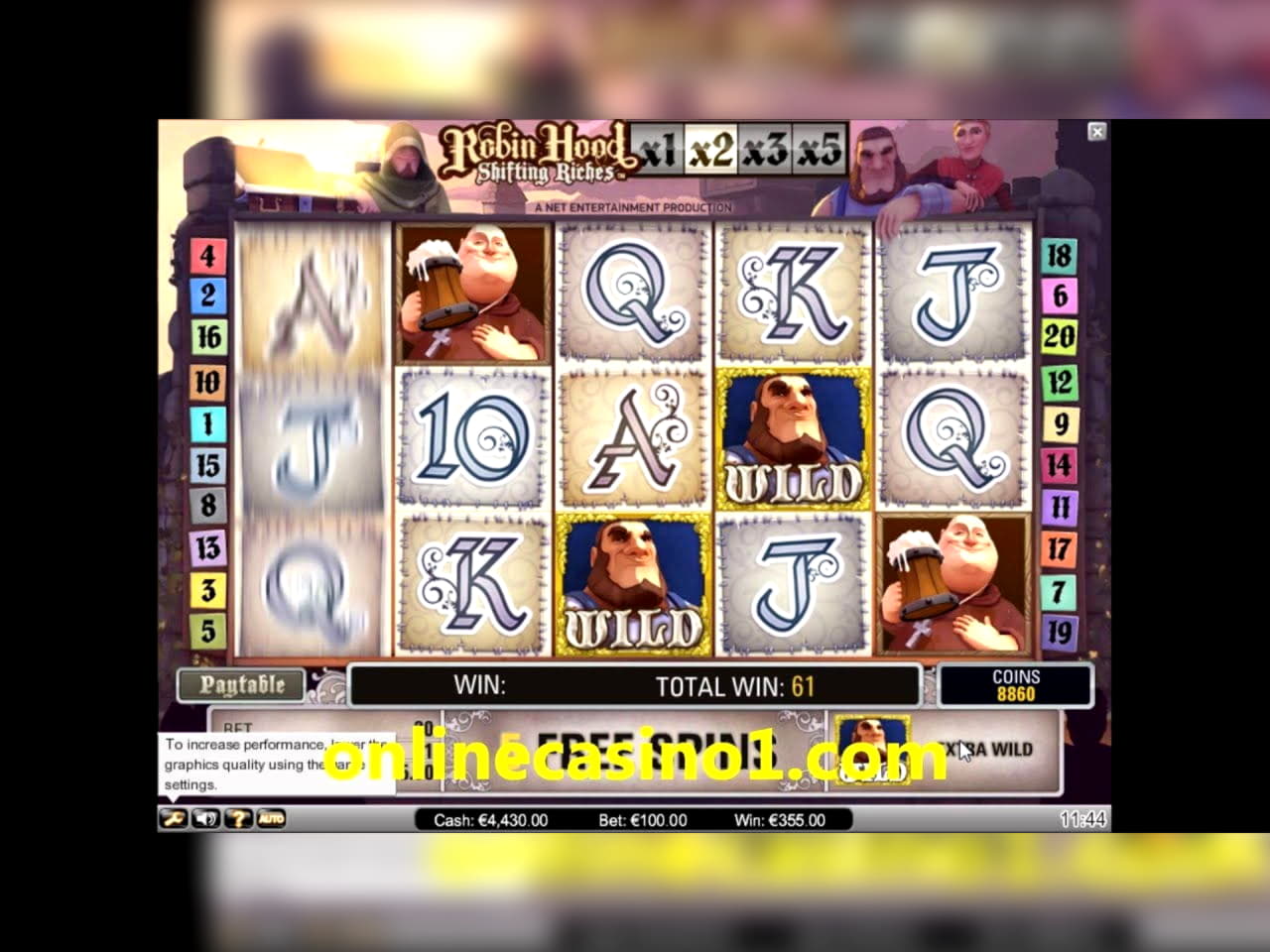 225 FREE Spins at Casino com