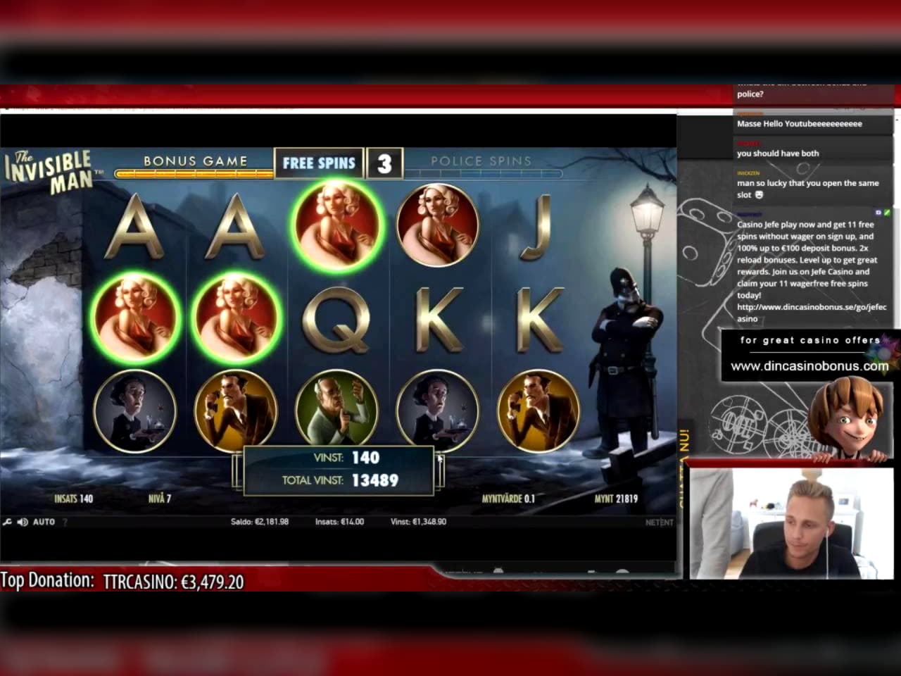 EUR 3500 No deposit casino bonus at Gamebookers Casino