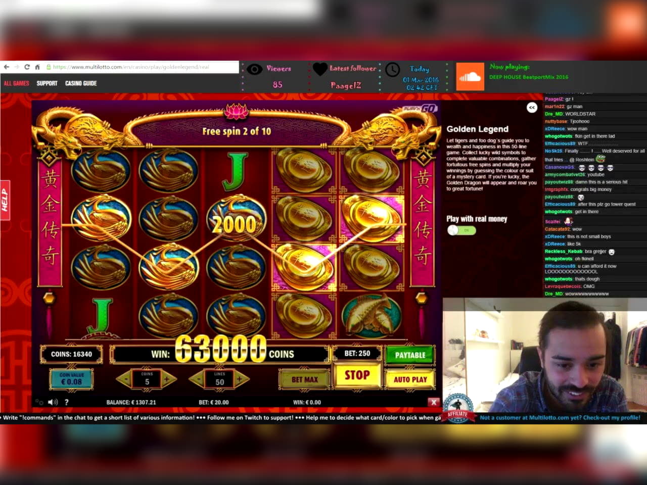 €270 FREE CHIP at Casino Action