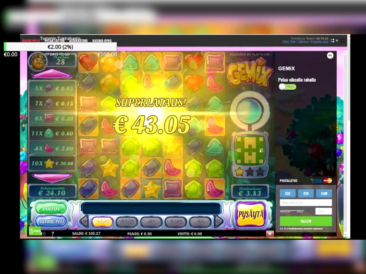 €670 Mobile freeroll slot tournament at Cashpoint Casino
