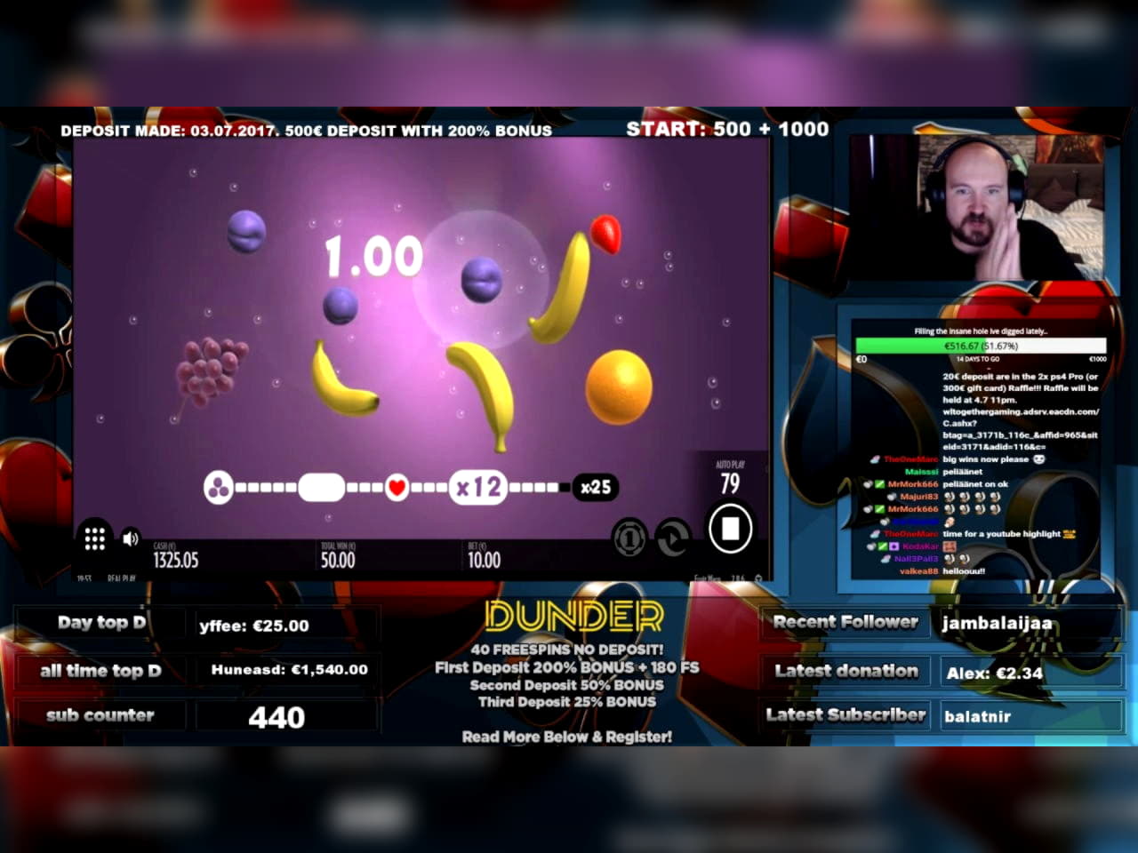 140% Match at a casino at Cashpoint Casino