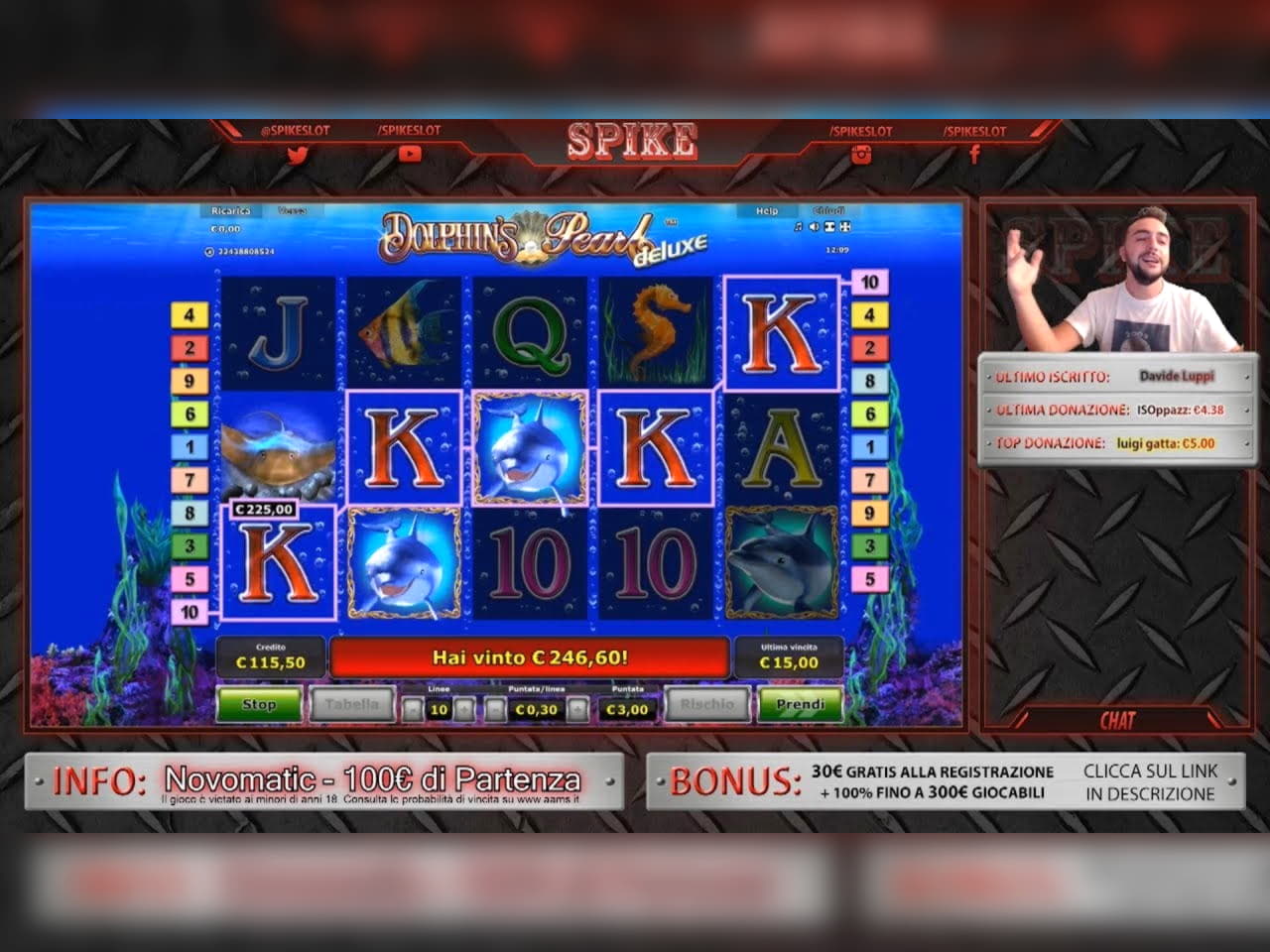 175 free spins casino at Spin Palace Casino