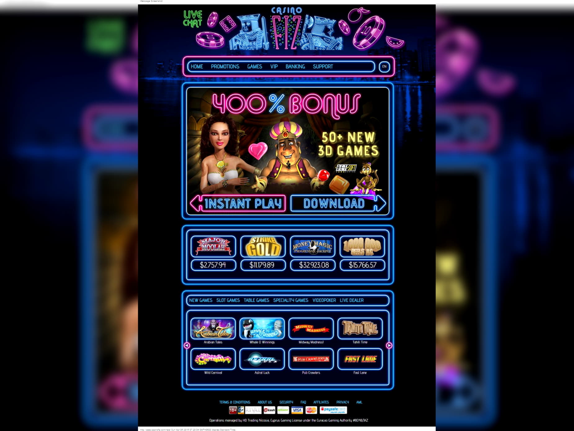 EUR 100 free chip casino at Zodiac Casino