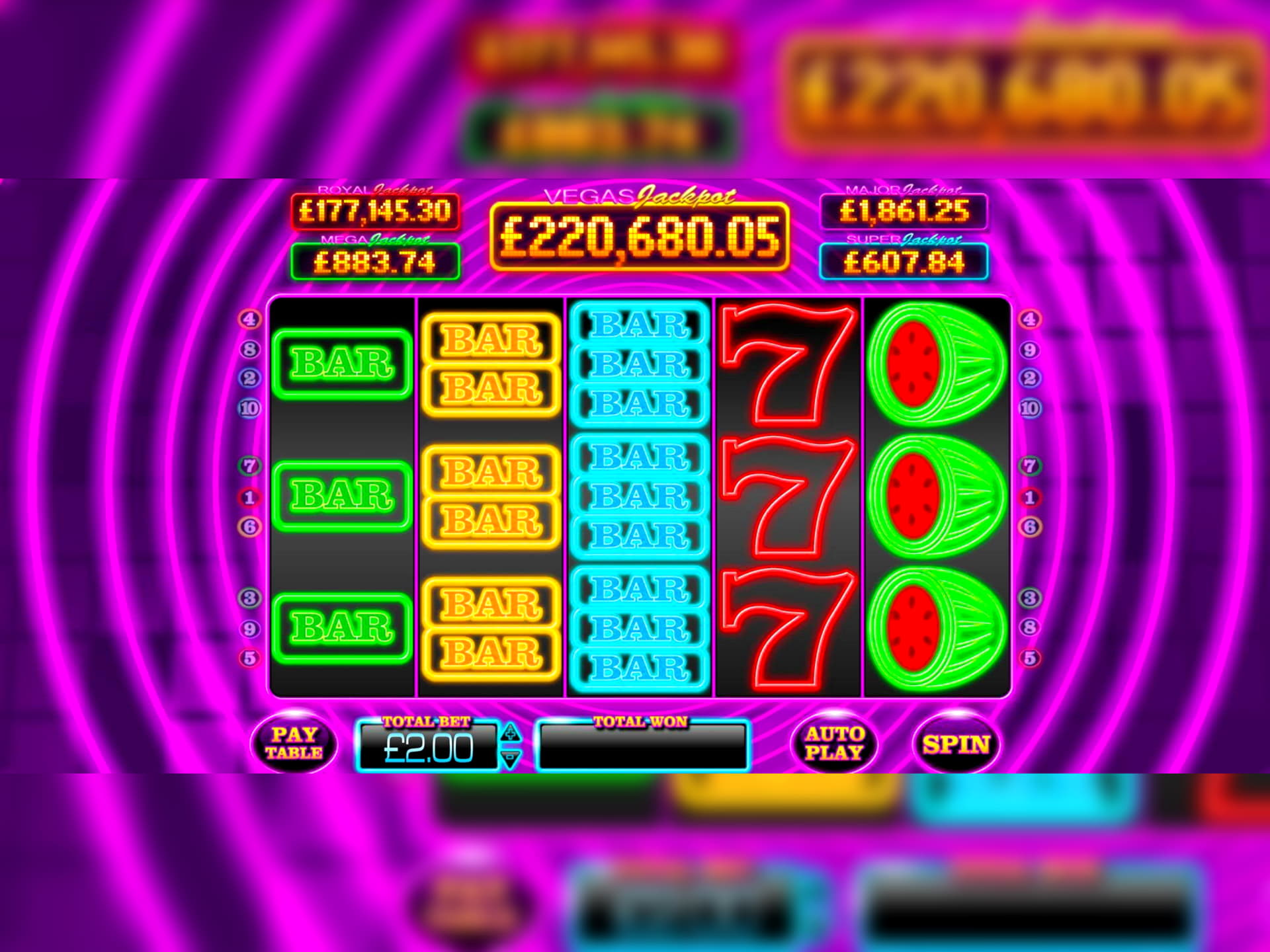240 Free Spins Casino at bWin Casino
