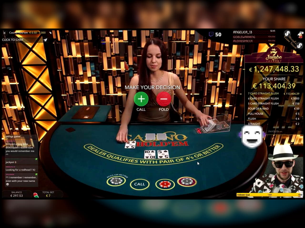 285 Free spins casino at Zodiac Casino