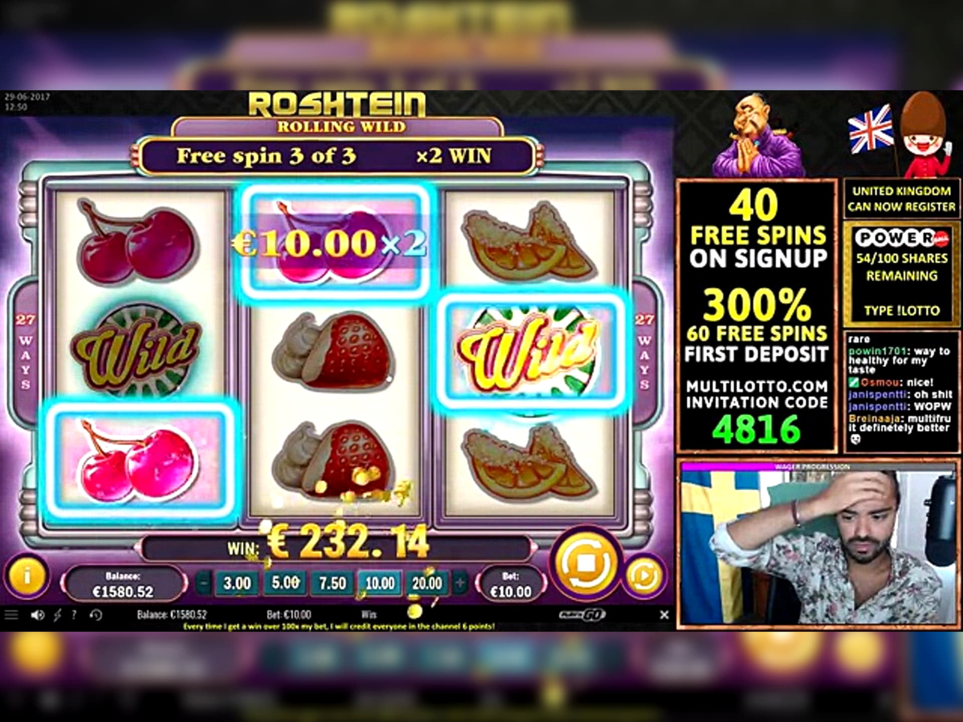 £655 Free Casino Ticket at Seven Cherries Casino