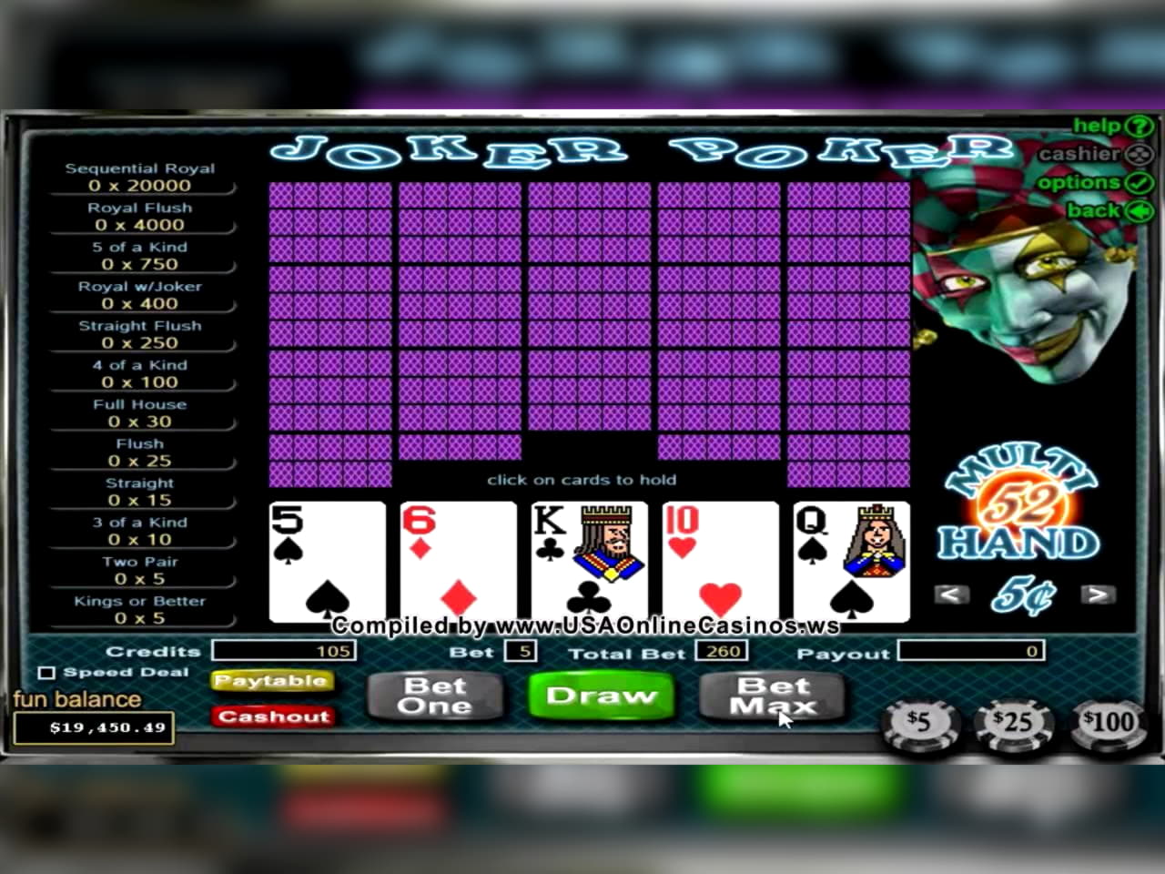 $230 Free chip casino at Luxury Casino