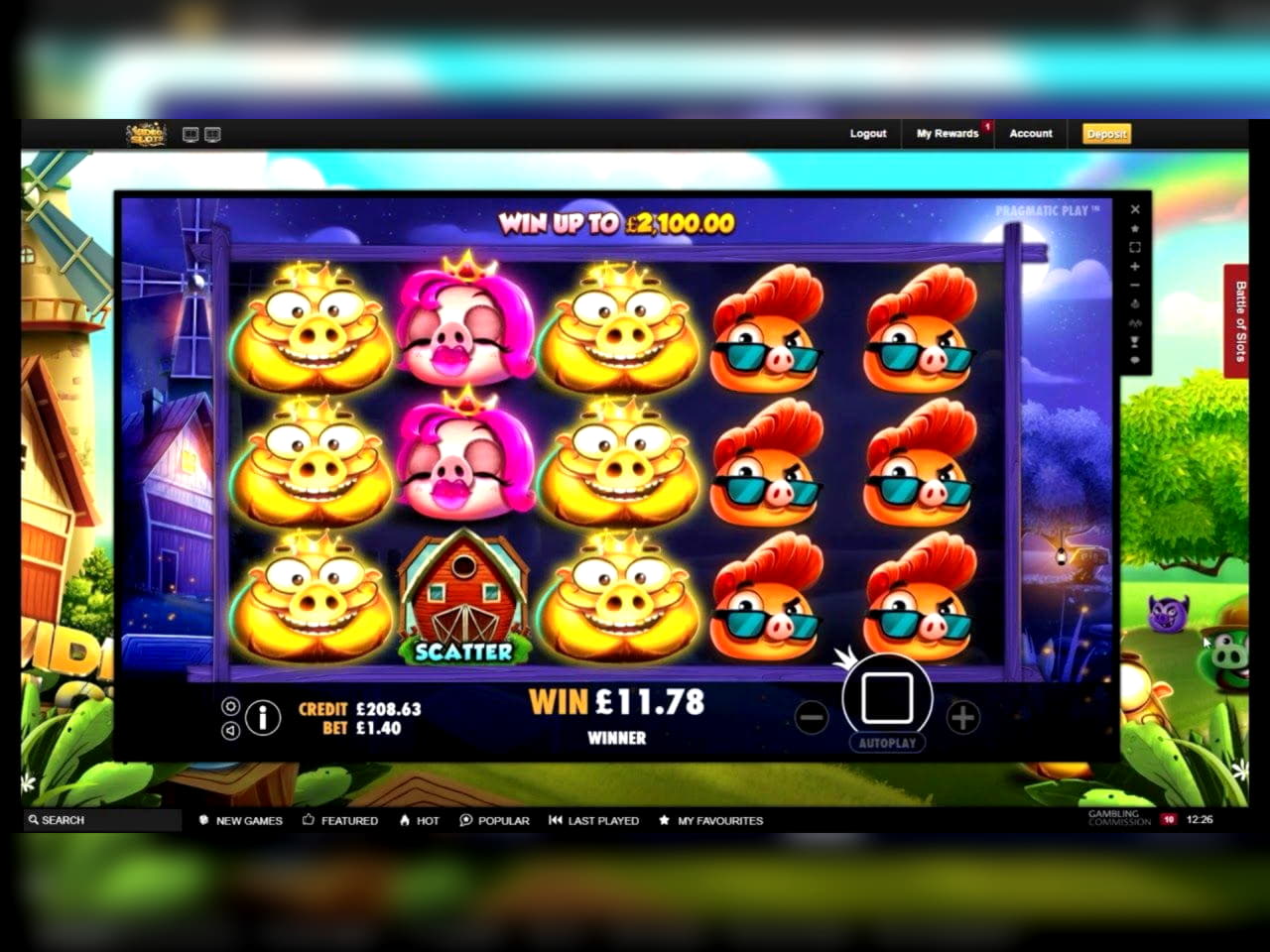 225 free casino spins at Inter Casino