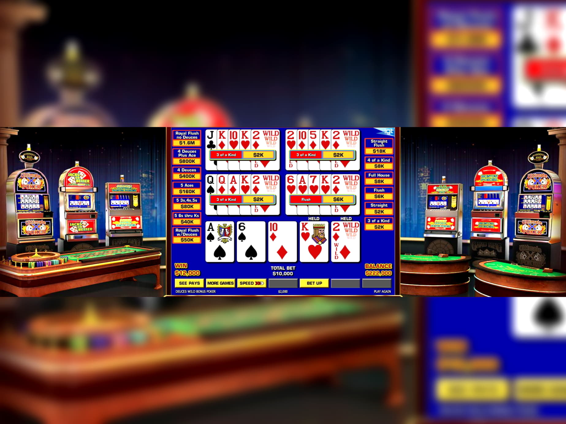 695% Deposit match bonus at Casino com