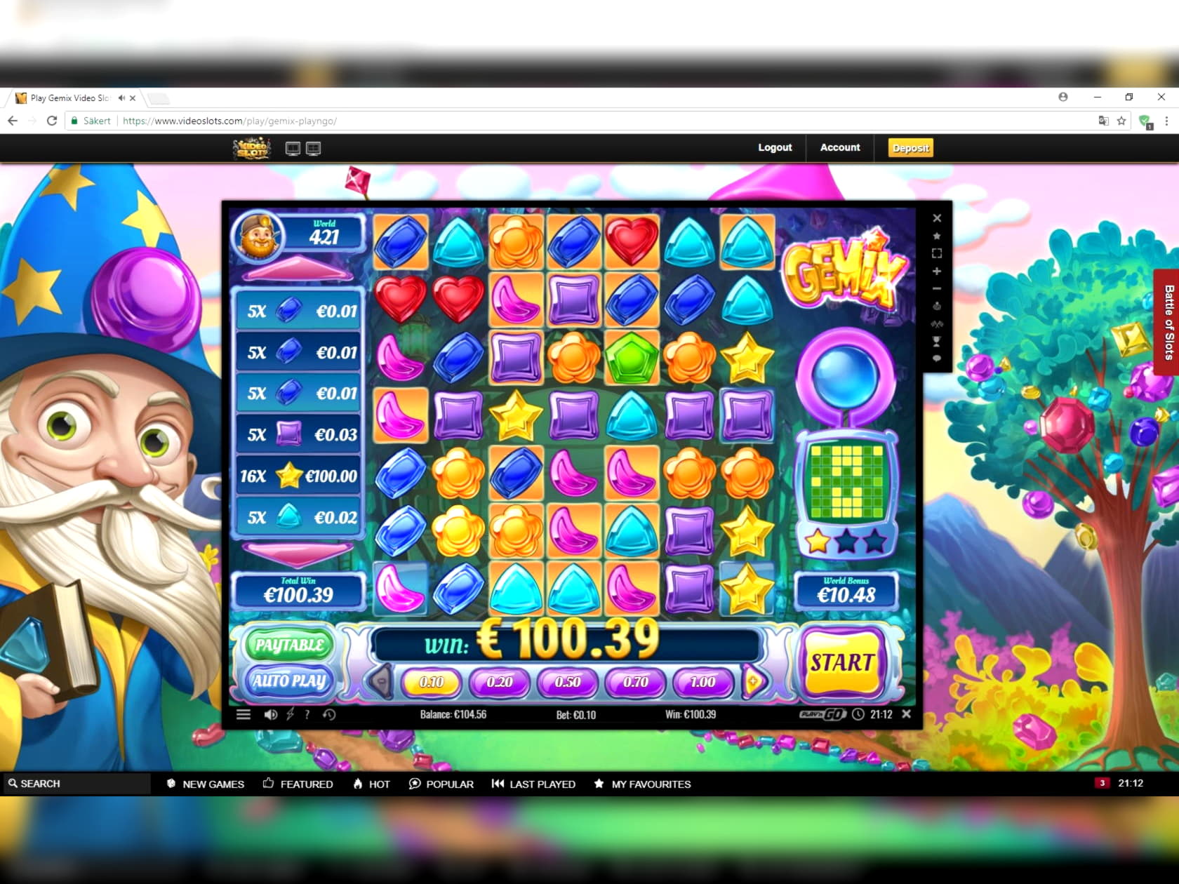 66 Free Casino Spins at Platinum Play Casino