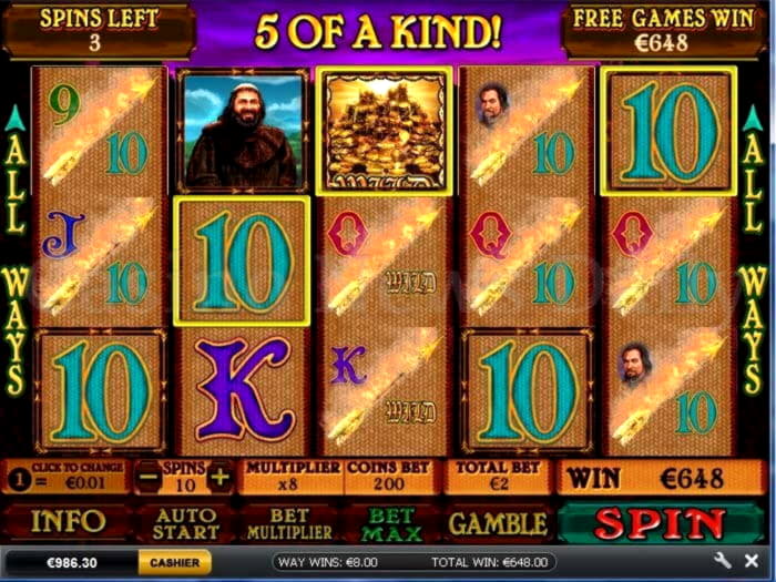 EURO 3265 no deposit at Gamebookers Casino
