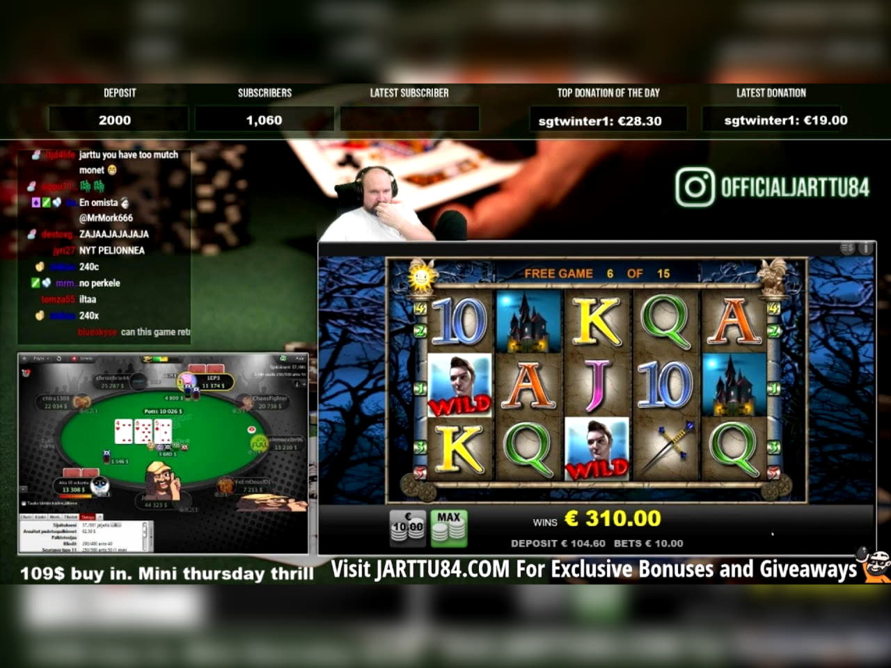 €795 Free Casino Tournament at Euro Palace Casino