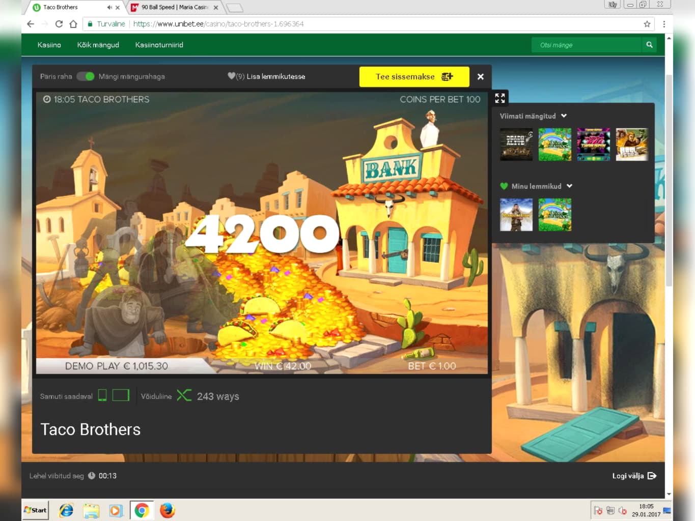210 Free casino spins at Bet Rebels Casino