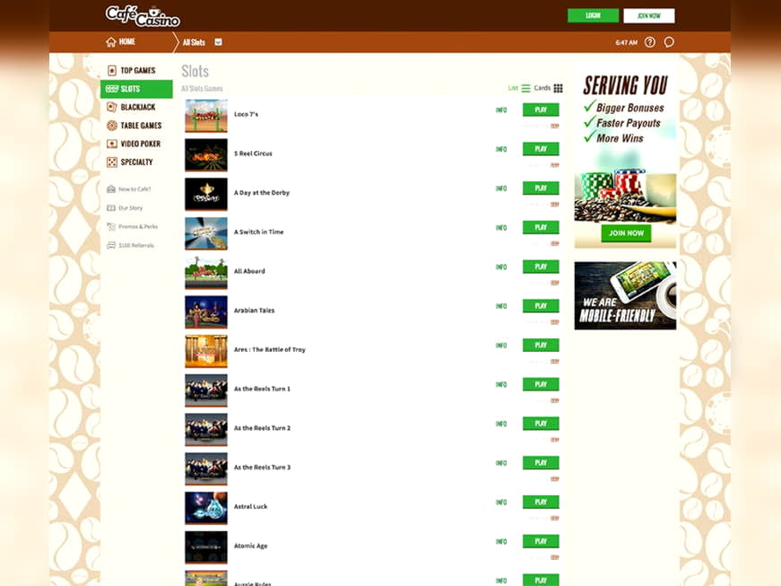 605% Casino match bonus at Casino Action