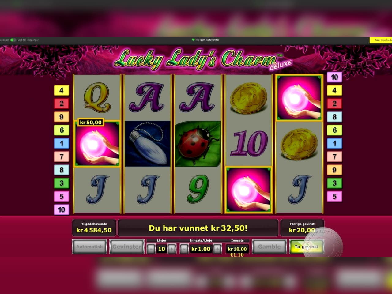 $300 casino chip at Luxury Casino
