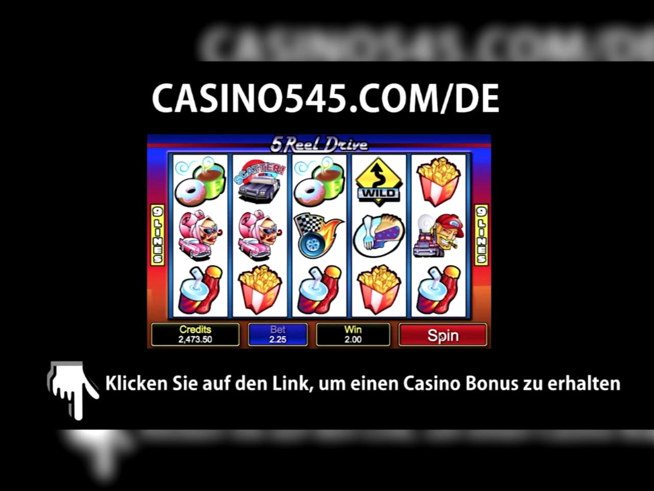 260% Deposit match bonus at Spin Palace Casino
