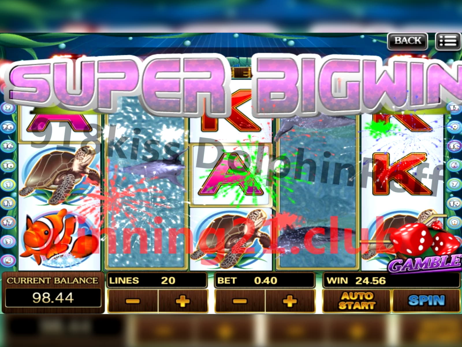 40% Deposit match bonus at Gamebookers Casino