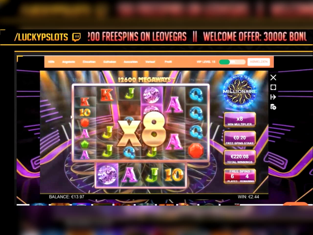 €105 FREE CHIP CASINO at Betway Casino