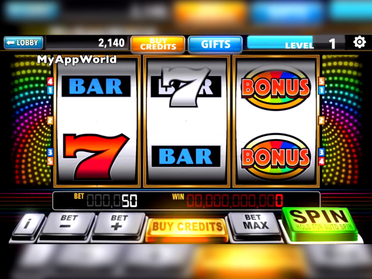 195 Free spins at bWin Casino