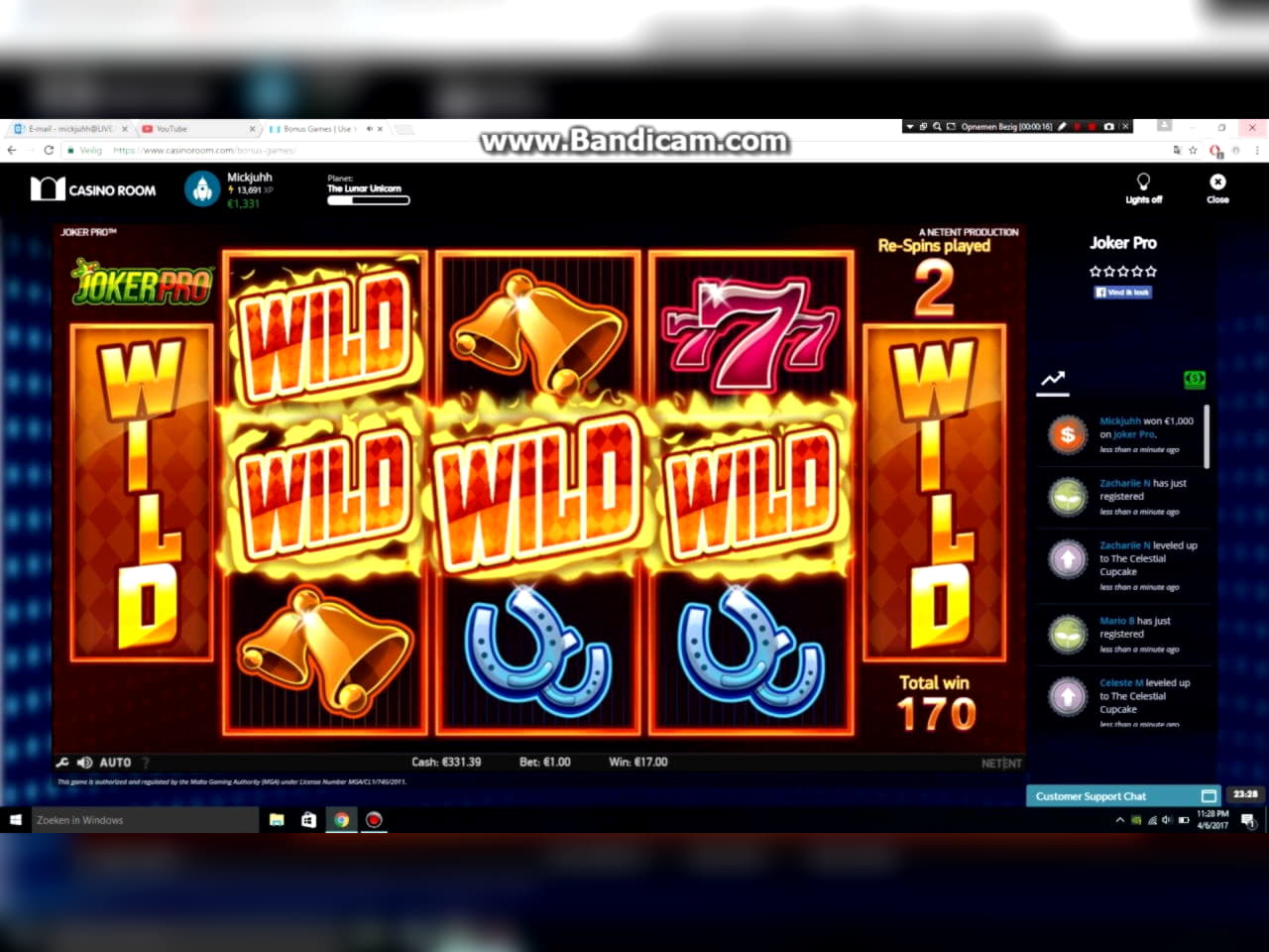 815% casino match bonus at Zodiac Casino