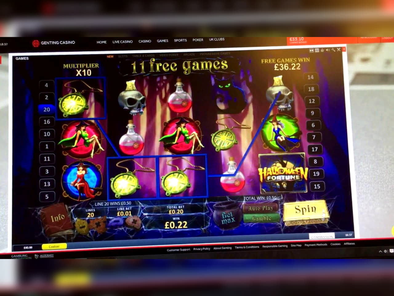 77 Free Spins right now at Cashpoint Casino
