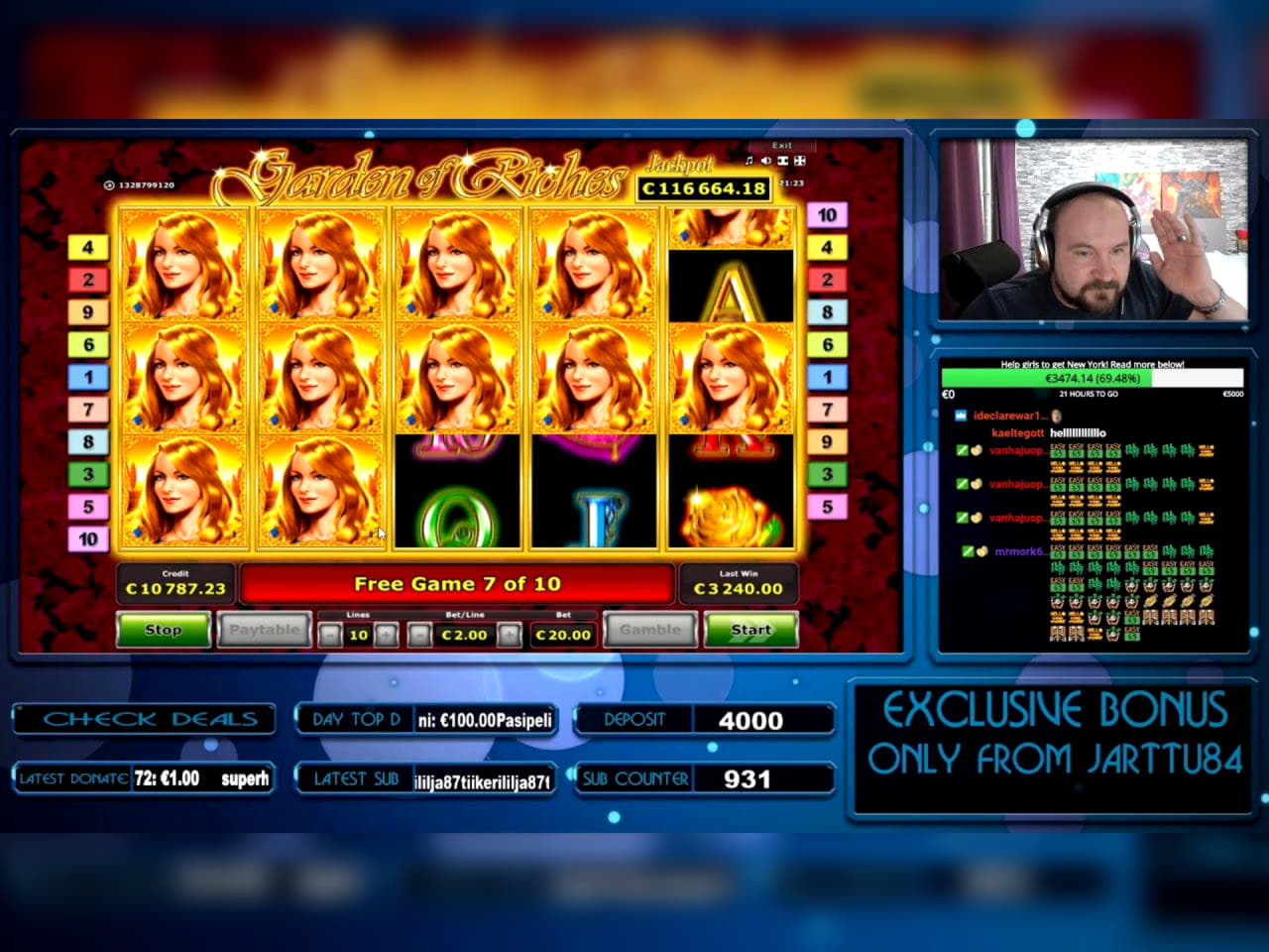 265 Free spins no deposit casino at bWin Casino