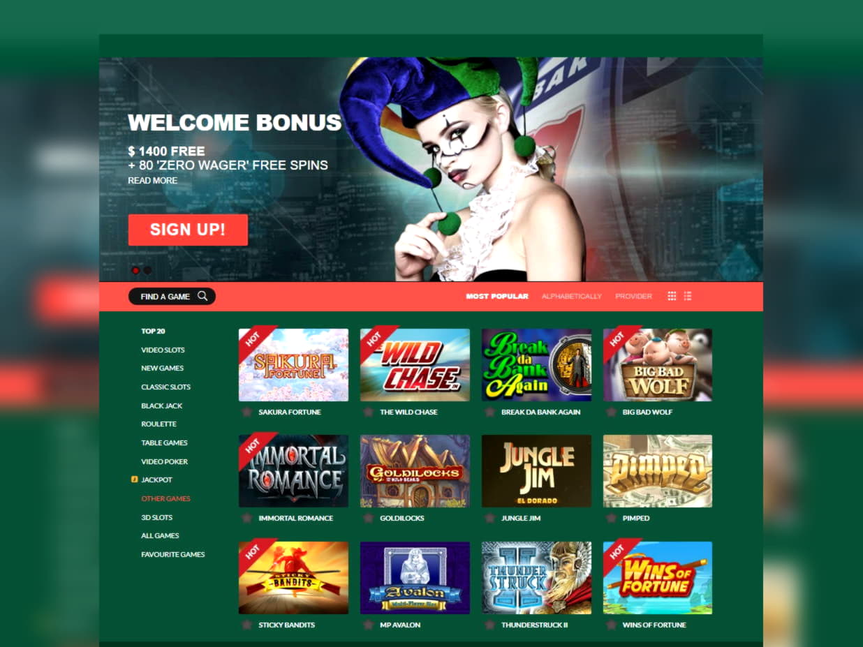 950% Match Bonus Casino at Spintropolis Casino