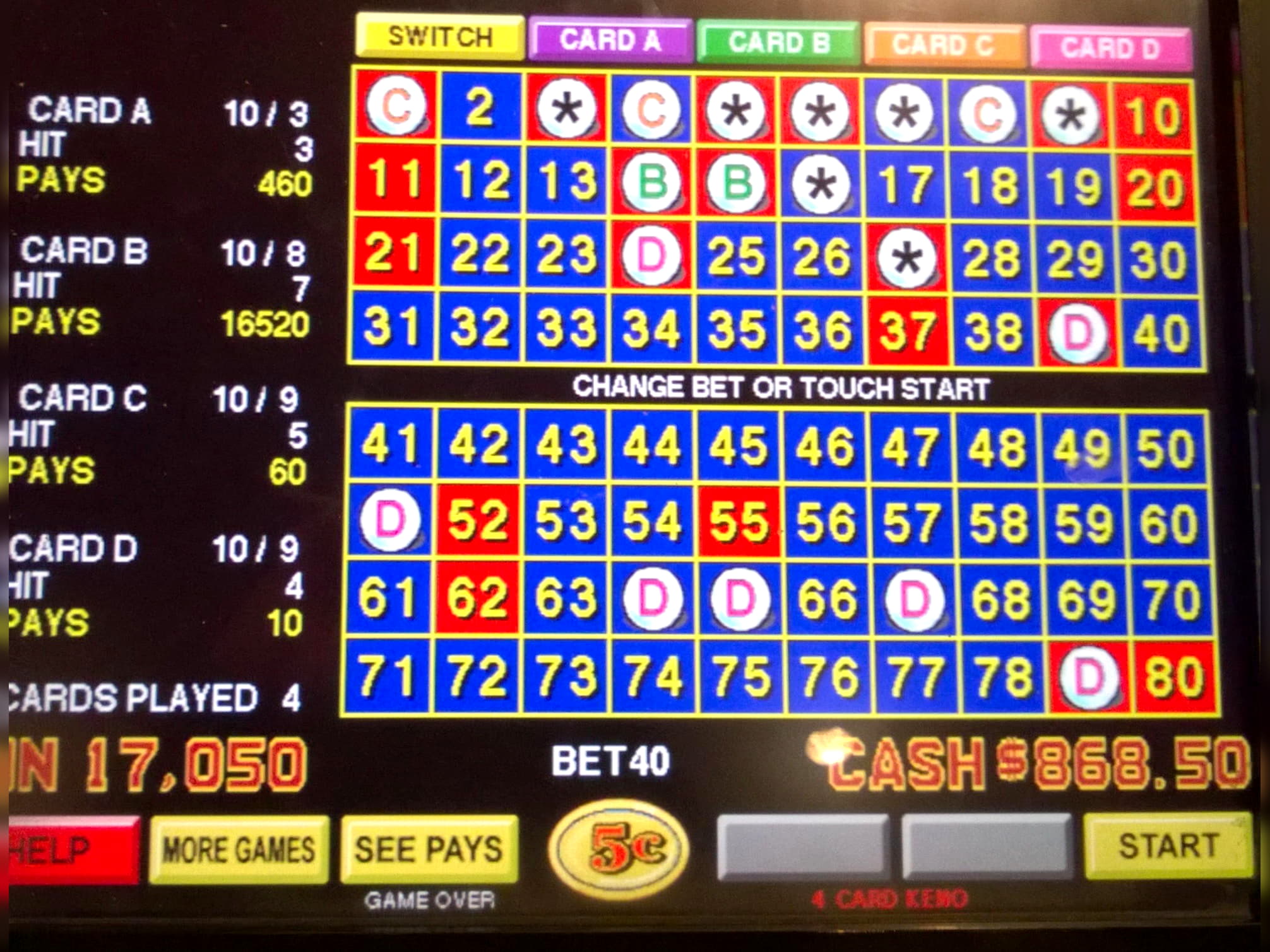 €545 casino chip at La Fiesta Casino