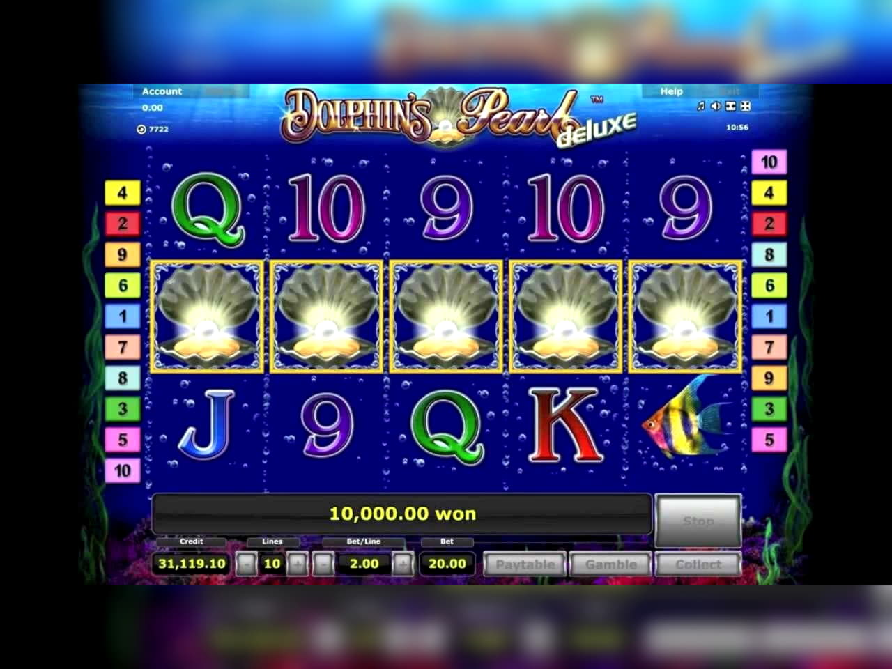 55 free spins no deposit at Inter Casino