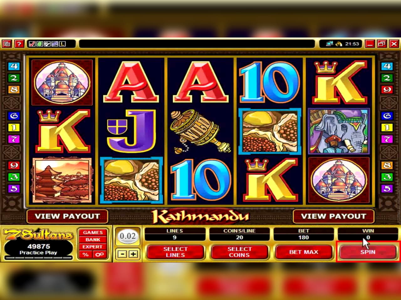 115 free spins no deposit at Euro Palace Casino
